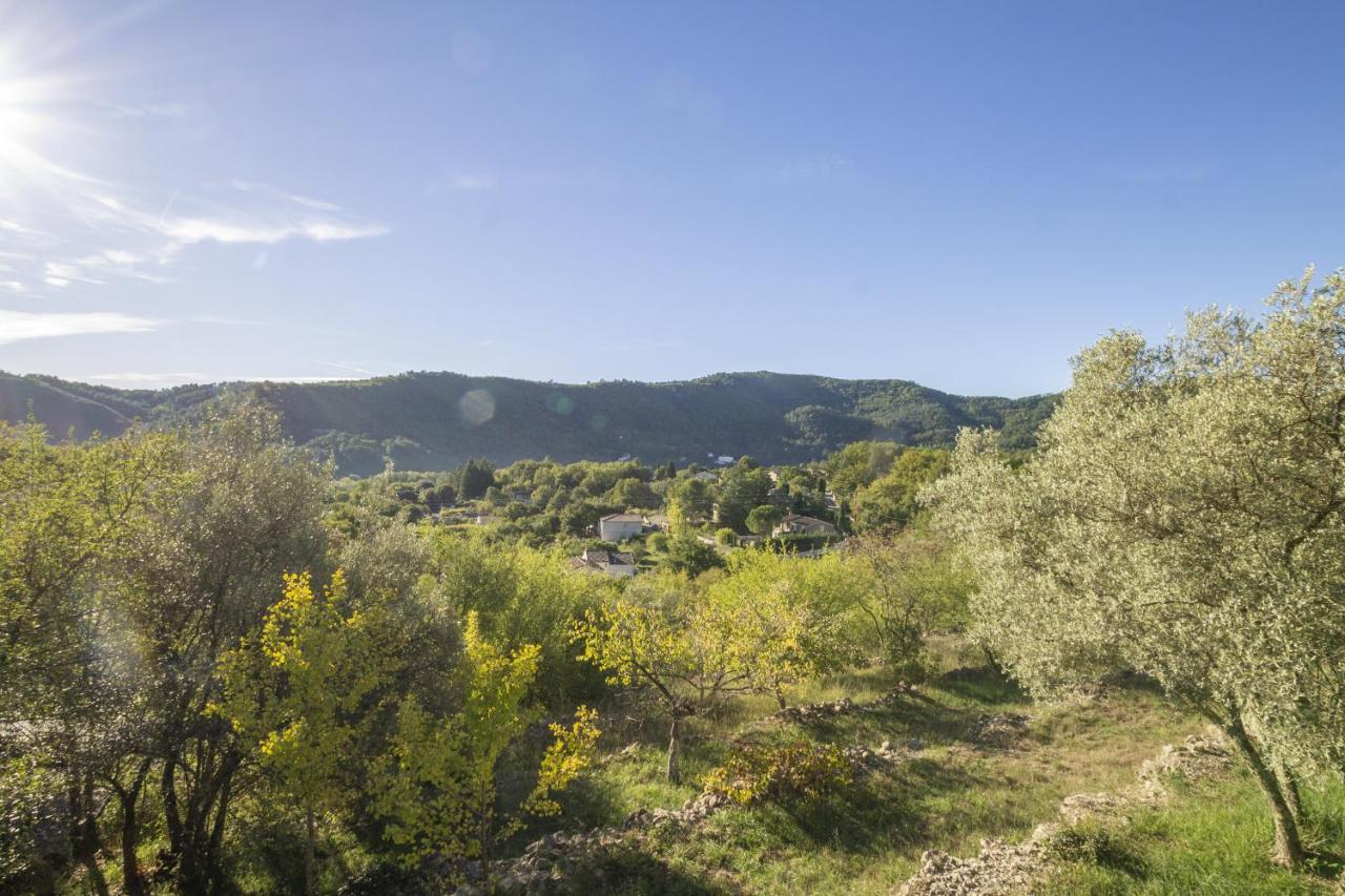 La Maison Des Chataigniers Meyrannes Exteriör bild
