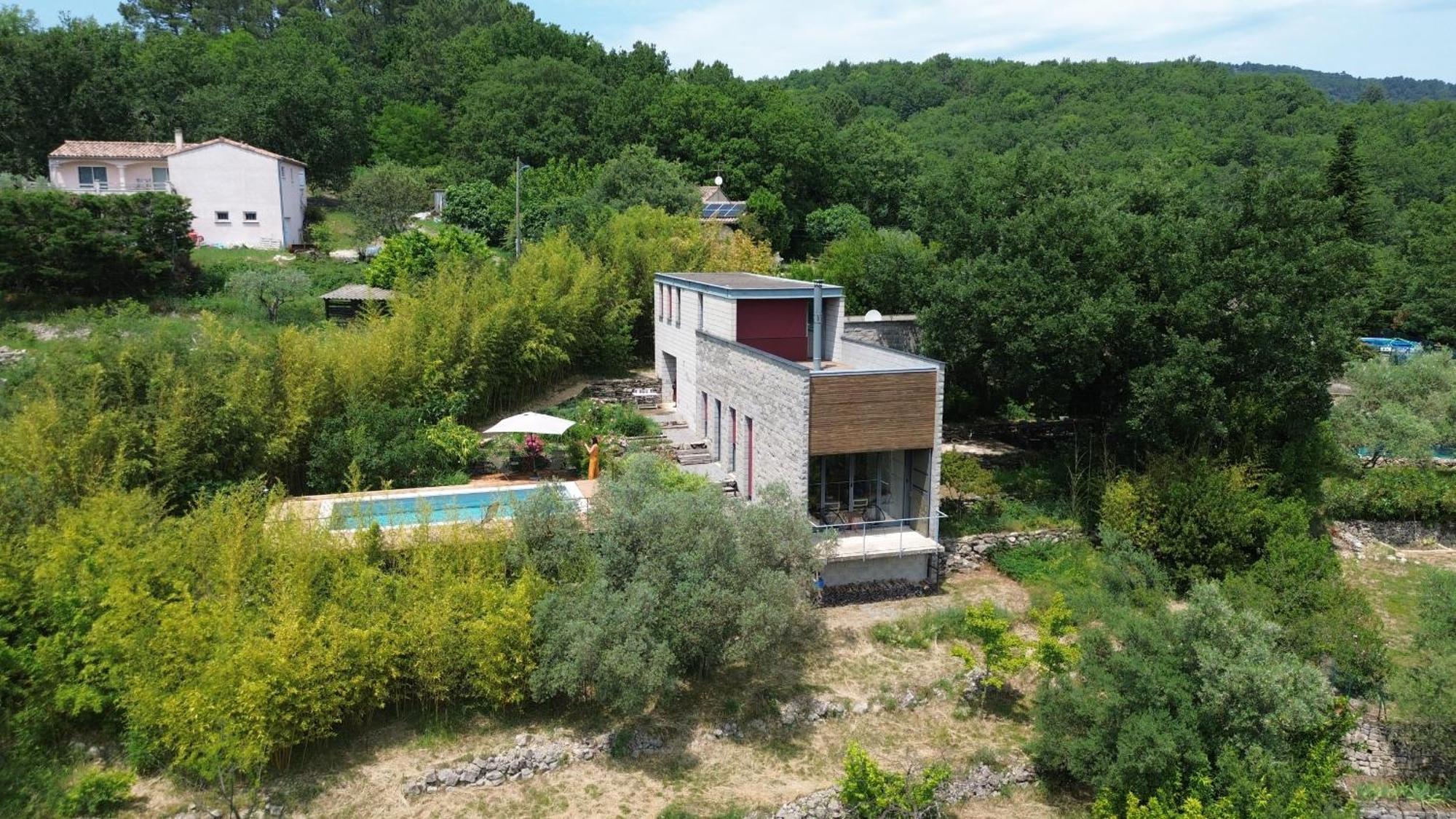 La Maison Des Chataigniers Meyrannes Exteriör bild