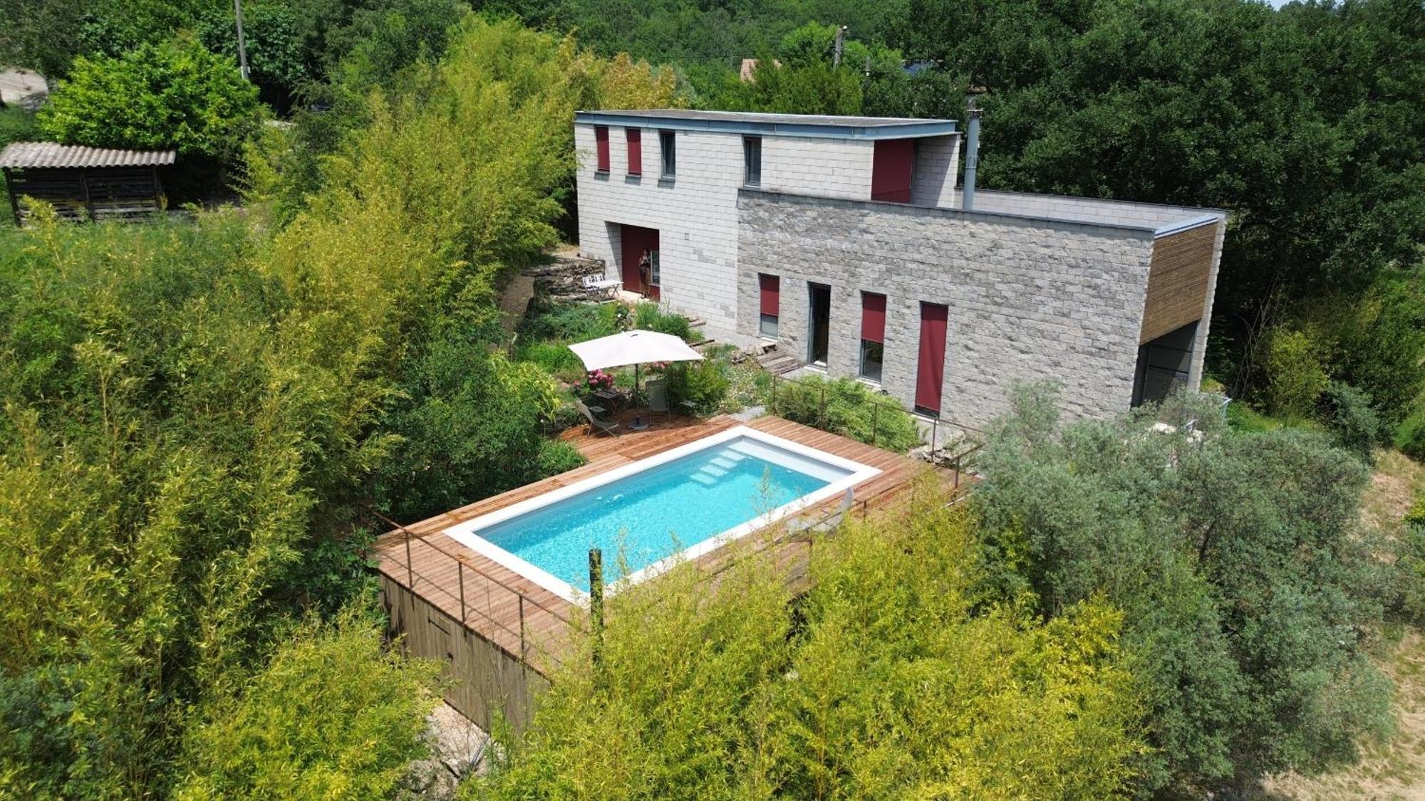 La Maison Des Chataigniers Meyrannes Exteriör bild