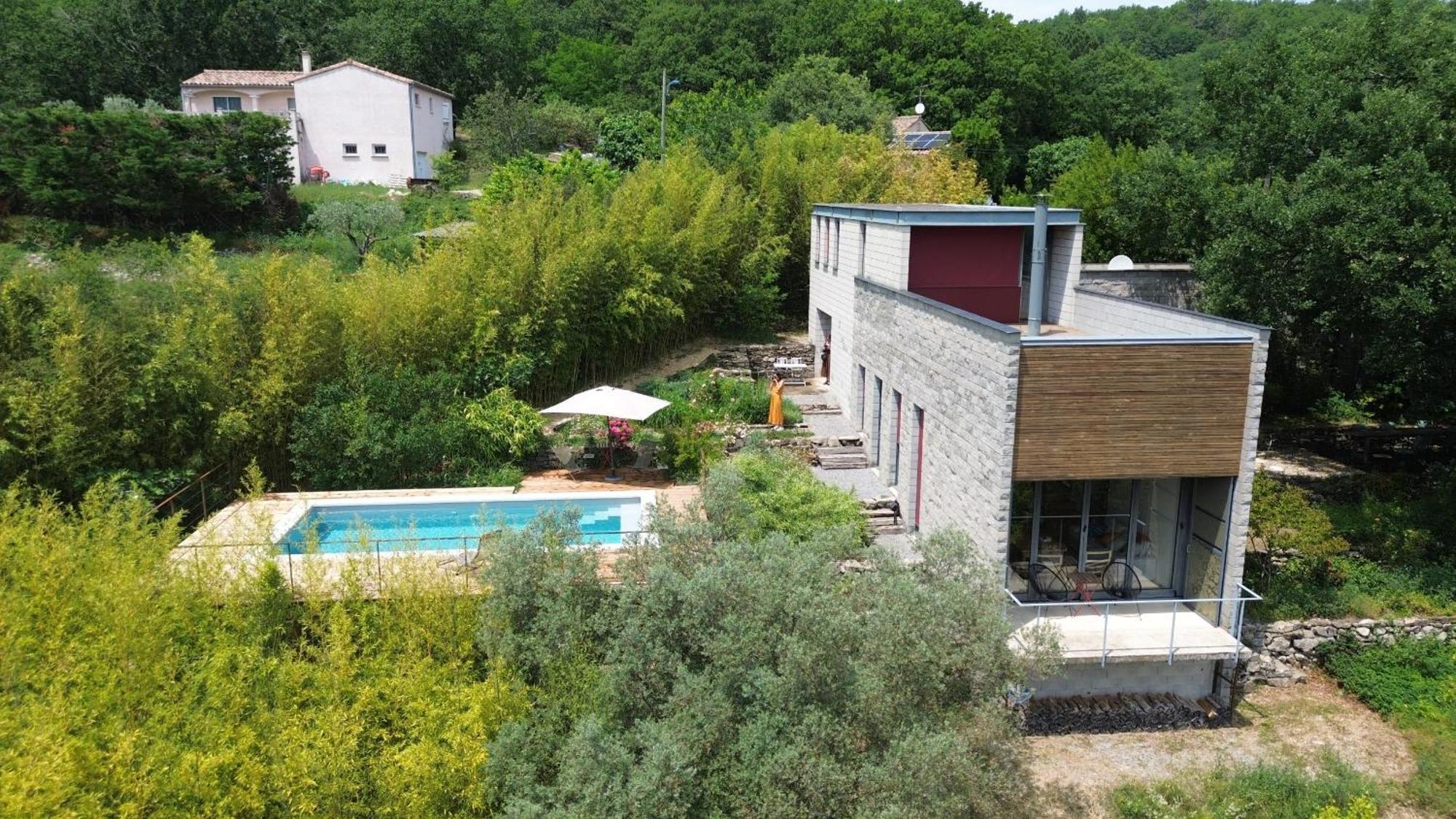 La Maison Des Chataigniers Meyrannes Exteriör bild