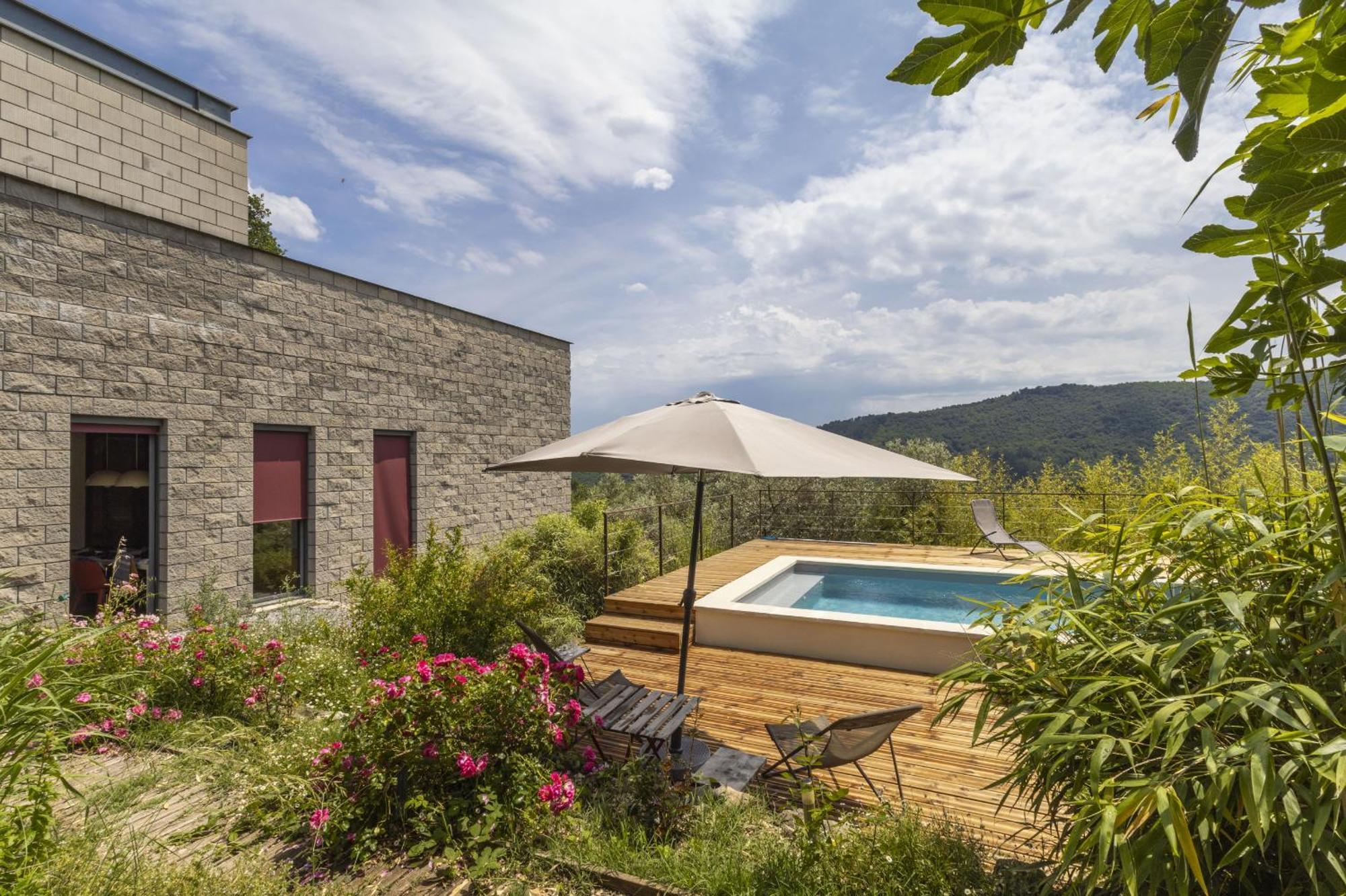 La Maison Des Chataigniers Meyrannes Exteriör bild